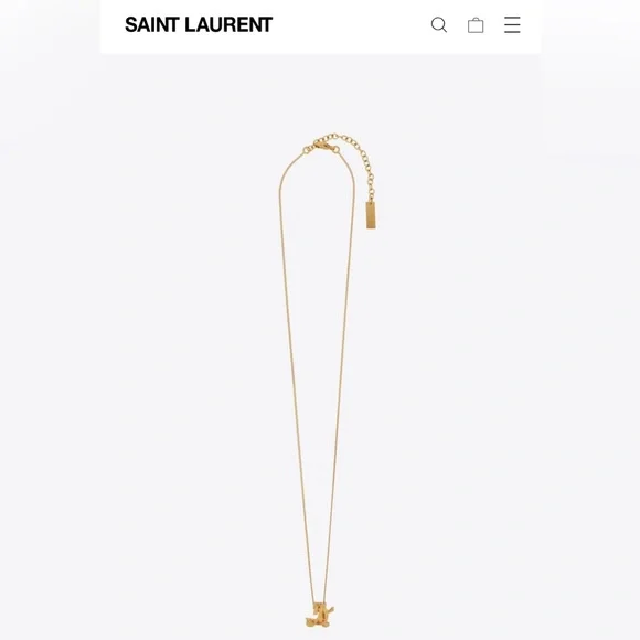 YSL Cassandre Twist Pendant Necklace - Picture 3 of 8